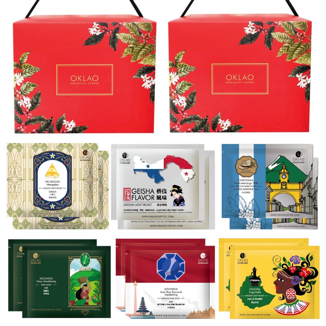 AKIRAKOKIOKLAO Coffee Single-Serve Portable Pour Over Drip Coffee - Specialty Grade - Variety - 24 Servings, 2-Pack