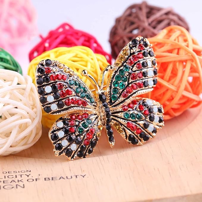 Broche Libellule En Cristal Vintage Pour Femmes, Broche En émail Avec