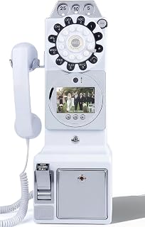 RetroVox Video & Audio Guest Book Wedding Phone Guestbook Creative Easy to Use & Fun Engagements Anniversaries Baby Showers Graduation (B Pure White)