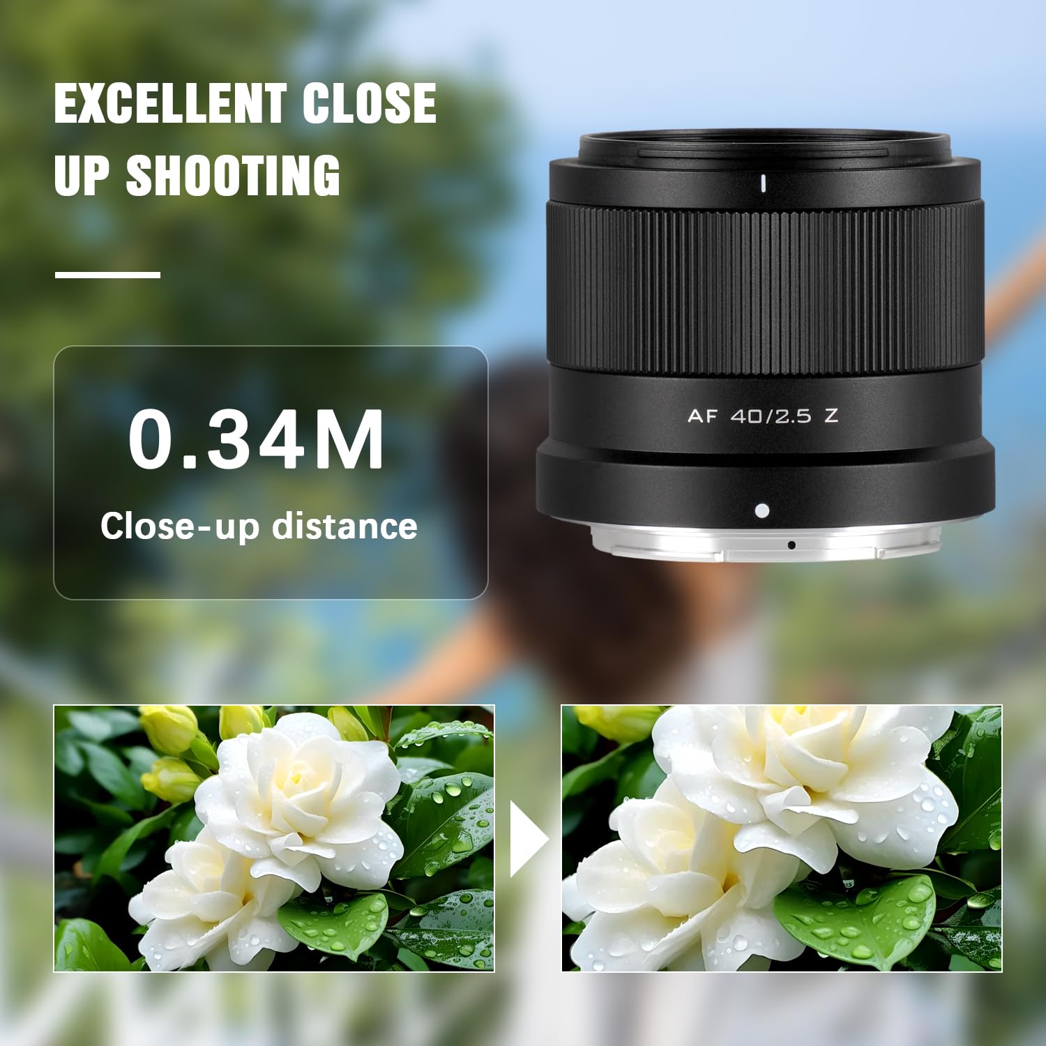 Amazon.com : VILTROX 40mm F2.5 Z Mount Lens, AF 40mm f/2.5 Full