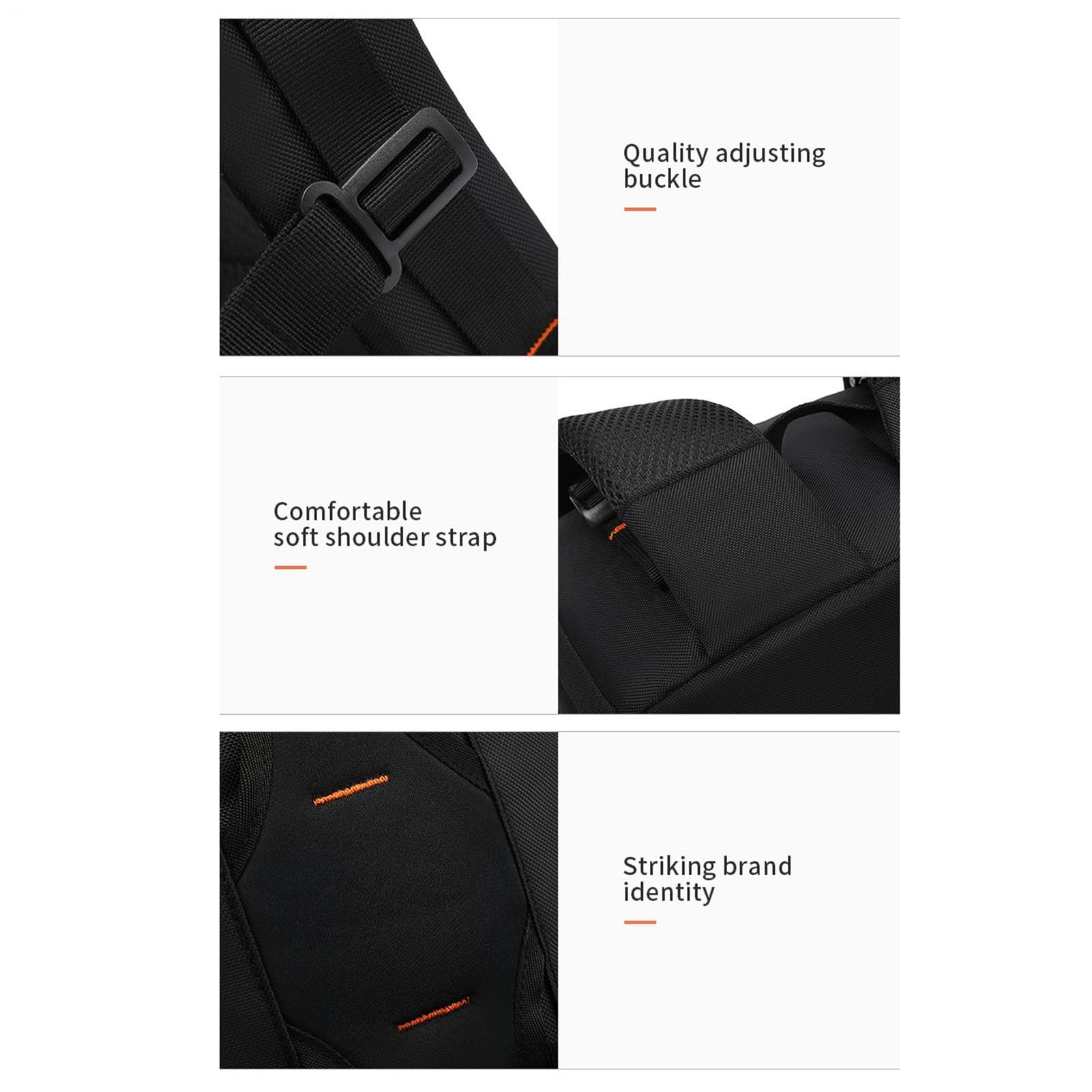 Mochila Para Fotografía Impermeable Gran Capacidad Ajustable con | Bolsa De Viaje Para Portátil para Mujer Viajes Fotografía Senderismo Drone Trabajo Escuela Ordenador