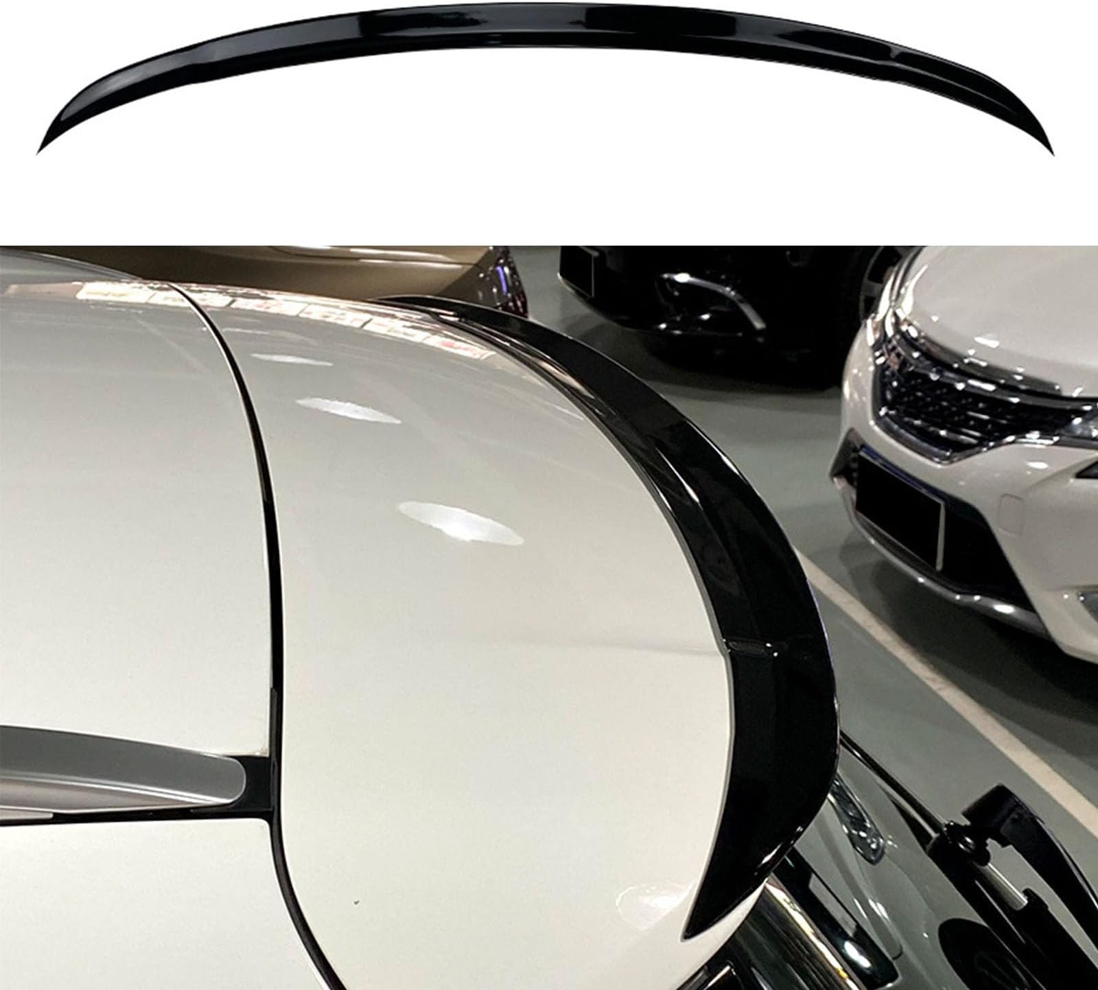 Car Rear Trunk Spoiler, Compatible with Benz C-Class S205 Wagon 2015-2020, Car Trunk Spoiler Wing Rear Spoiler Kit Automotive Exterior Accessories,A Gloss Black