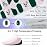 DUKASOU Semi Cured Gel Nail Strips, Grass Green | 28 pcs Gel Nail Strips Work with Any UV Lamp, Salon Quality UV Nails Stickers, Easy to Apply for Home Nails DIY