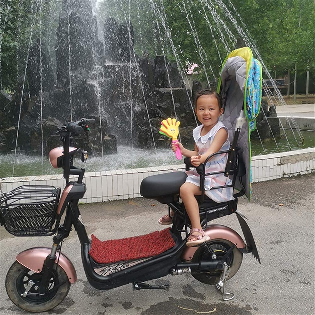 Bicycle Child Seat Canopy,Bike Children Rear Seats Large Canopy, Rain Wind Cover with Transparent Window, Universal Bicycles Seat Waterproof Sunscreen Cover (A)