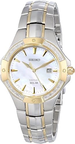 Seiko SUT124Analog Display Dos Tono Reloj de cuarzo japonés de la mujer