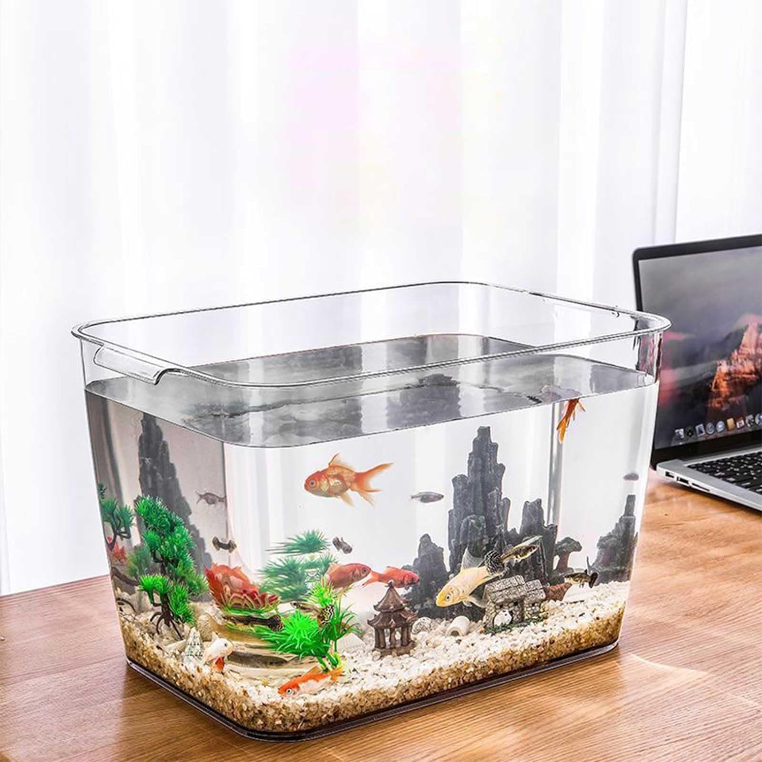 Amazon.co.jp: 金魚鉢 メダカ 透明 水槽 花瓶 アクアリウム ボトル 