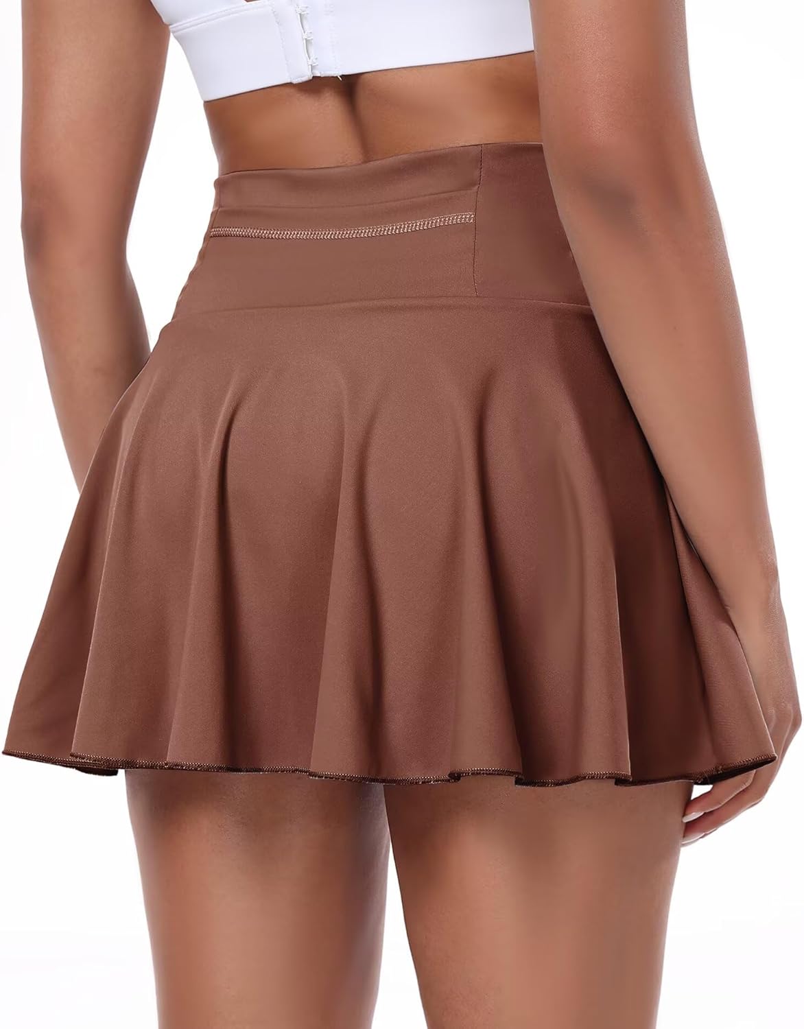 Womens Pleated Skirt High Waisted Mini Tennis Skirts for Women with Shorts Pockets Pickleball Skater Cheer Skorts