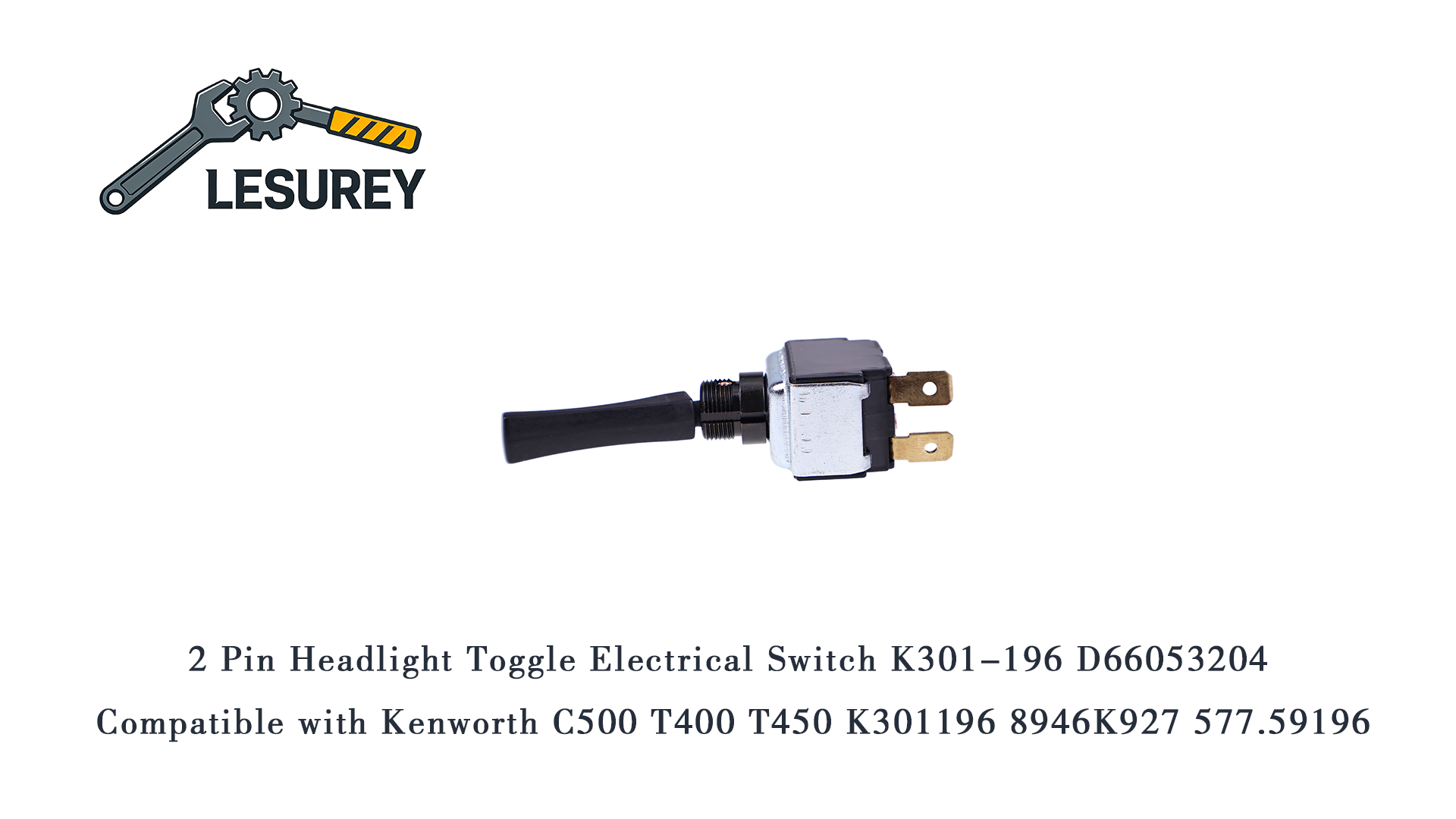 Amazon.com: Lesurey 2 Pin Headlight Toggle Electrical Switch K301