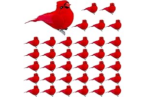 36 Pieces Red Cardinal Christmas Tree Ornament