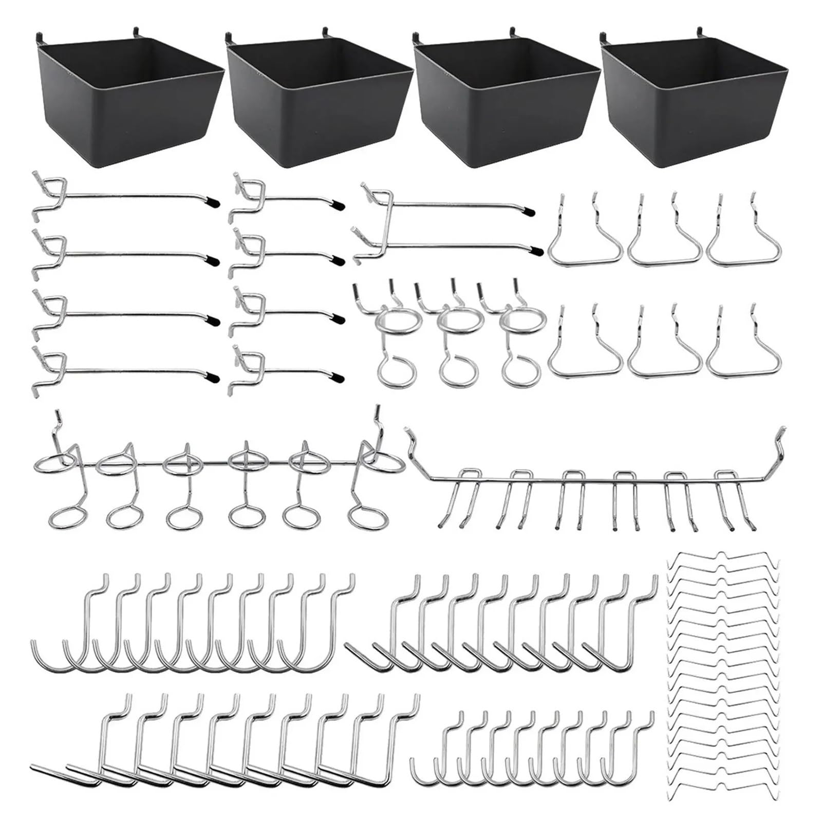 ZYAYNG 80 Piece Pegboard Hooks Assortment for Home