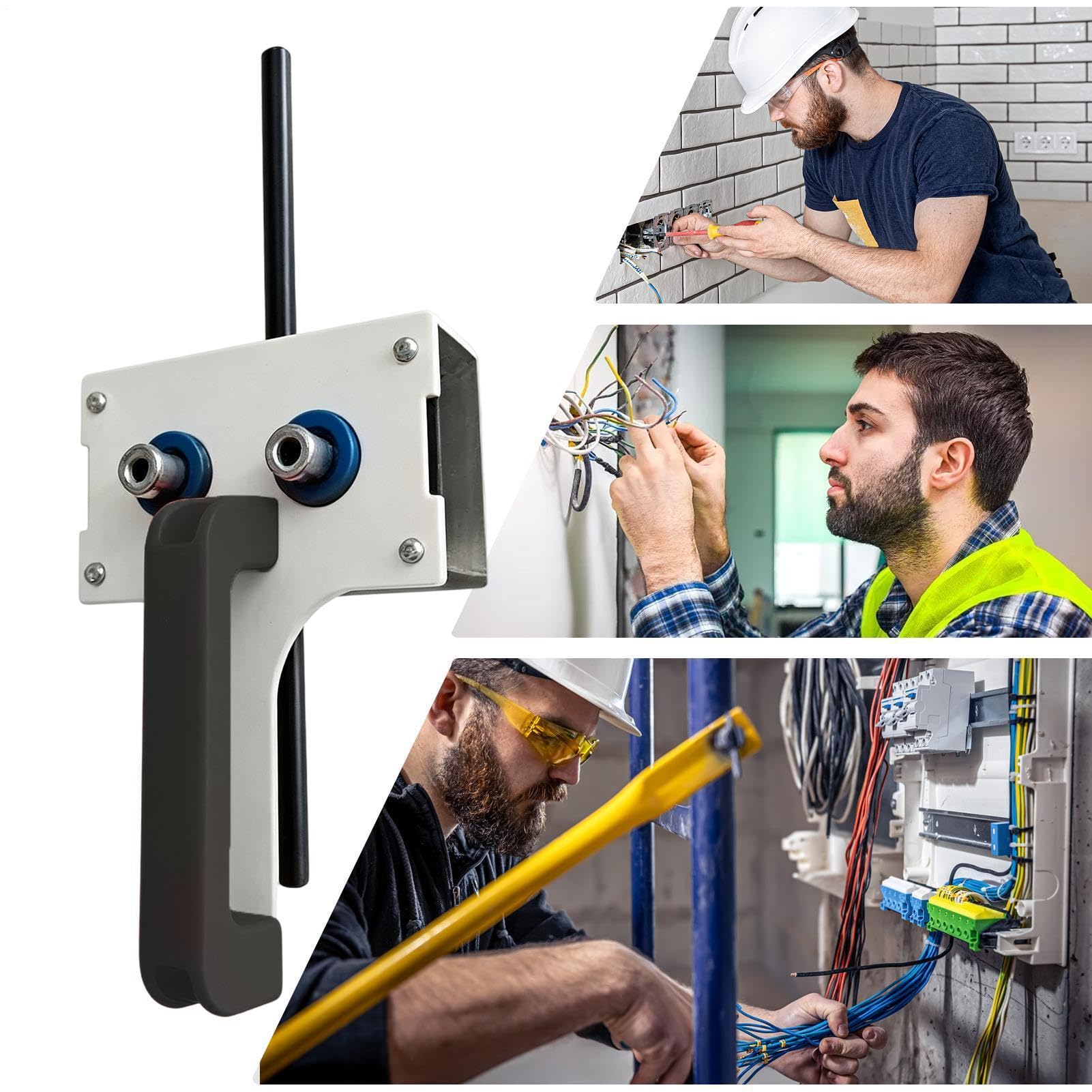 Herramienta Pasacables - Herramienta Guía Accionada Por Taladro Electricista | Pasacables Para Conductos Estrechos | Para Proyectos De Cableado Industrial E Hidroeléctrico Tuberías Metálicas