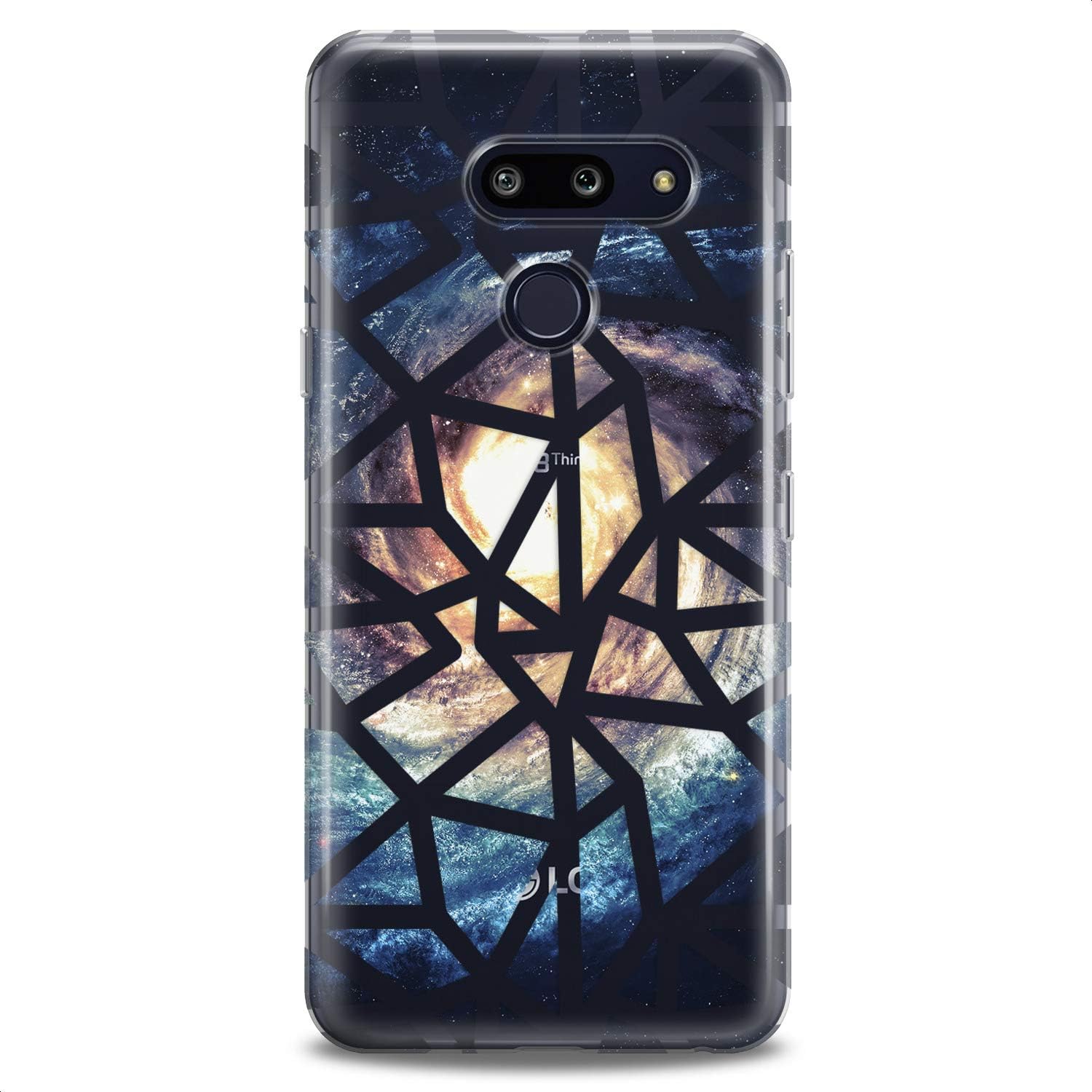 Case Replacement for LG G7 ThinkQ Fit Velvet G6 V60 5G V50 V40 V35 V30 Plus W30 Striped Space Clear Colorful Cute Soft Girls White Lines Print Galaxy Flexible Silicone Slim fit Design Elegant image 5