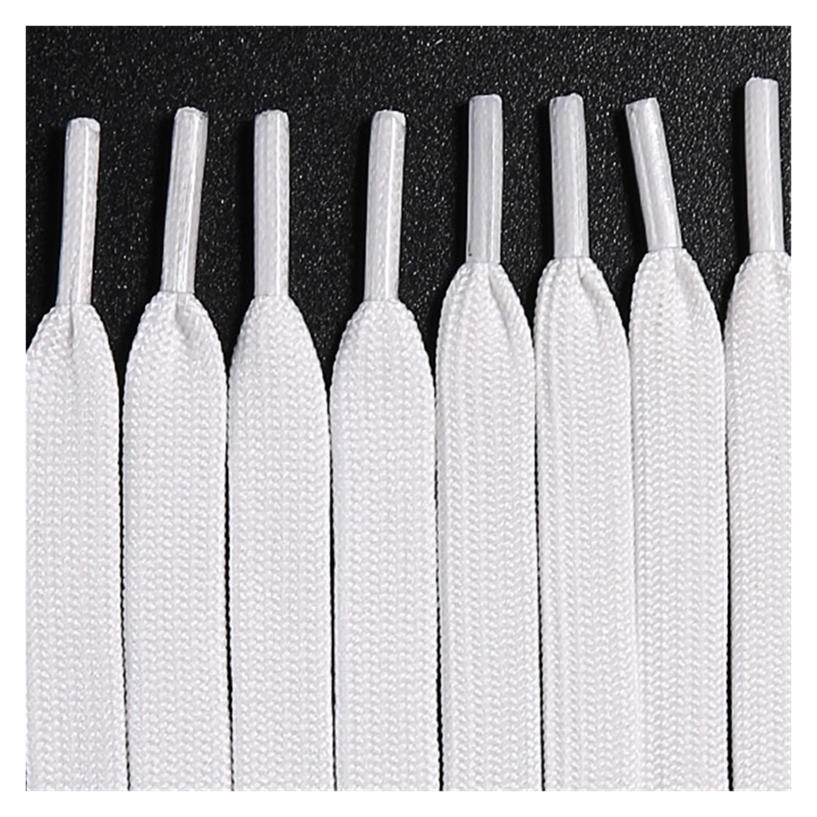 Cordones de Zapatos 1/2 par de Cordones Planos Blancos y Negros for Zapatillas Deportivas, 70/90/100/120/140/160 cm(2 Pair Double Black,140cm)