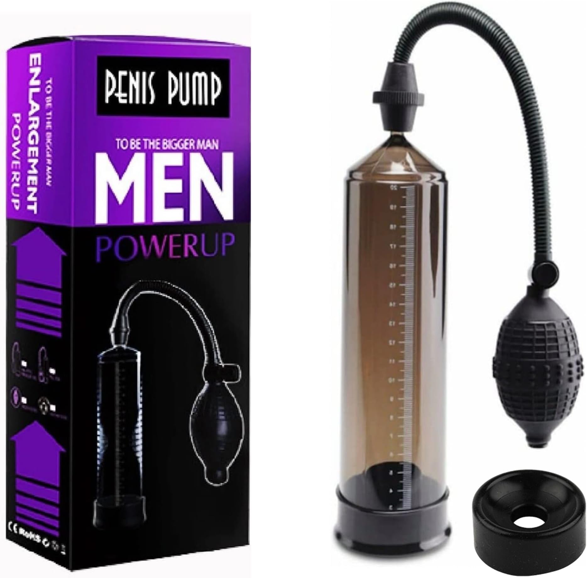 Enhancement Vacuum Pumps Air Pressure Device, Increase Sizes Growth Automatic Pump, Electric Massager Enlargement Silicone Pocket Strength Suction Enlarger R1M96331