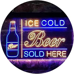 Amazon.com : ADVPRO Ice Cold Beer Sold Here Bar Pub Club Decoration ...