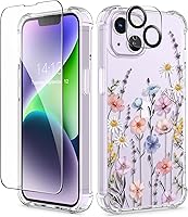 Vista 132 de GVIEWIN - Funda para iPhone 11 con protector de pantalla + protector de lente de cámara, cubierta protectora transparente suave de poliuretano