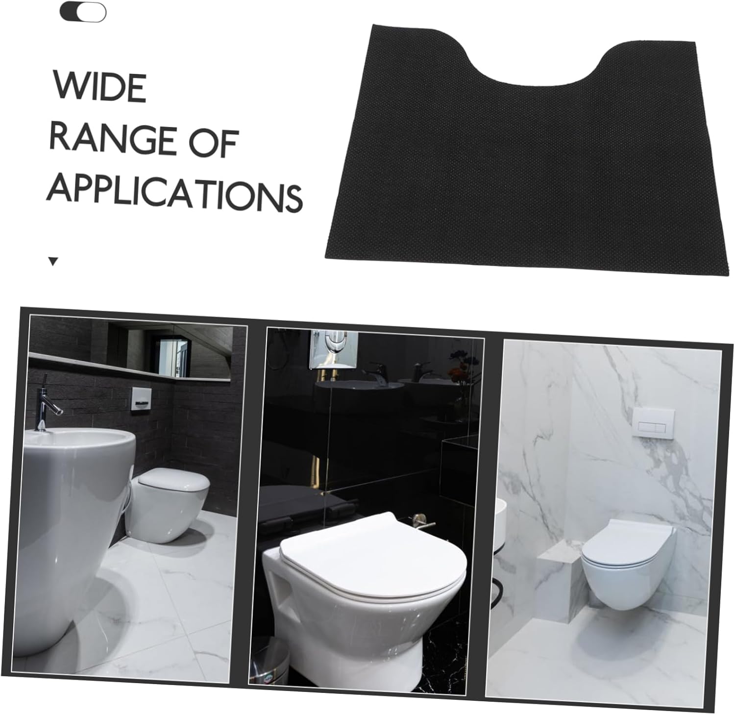 6pcs U-Shaped Washable Toilet Training Rugs Non- Bathroom Mats for Potty Training Fit for Boys and Girls Essential Accessory for Clean Floors