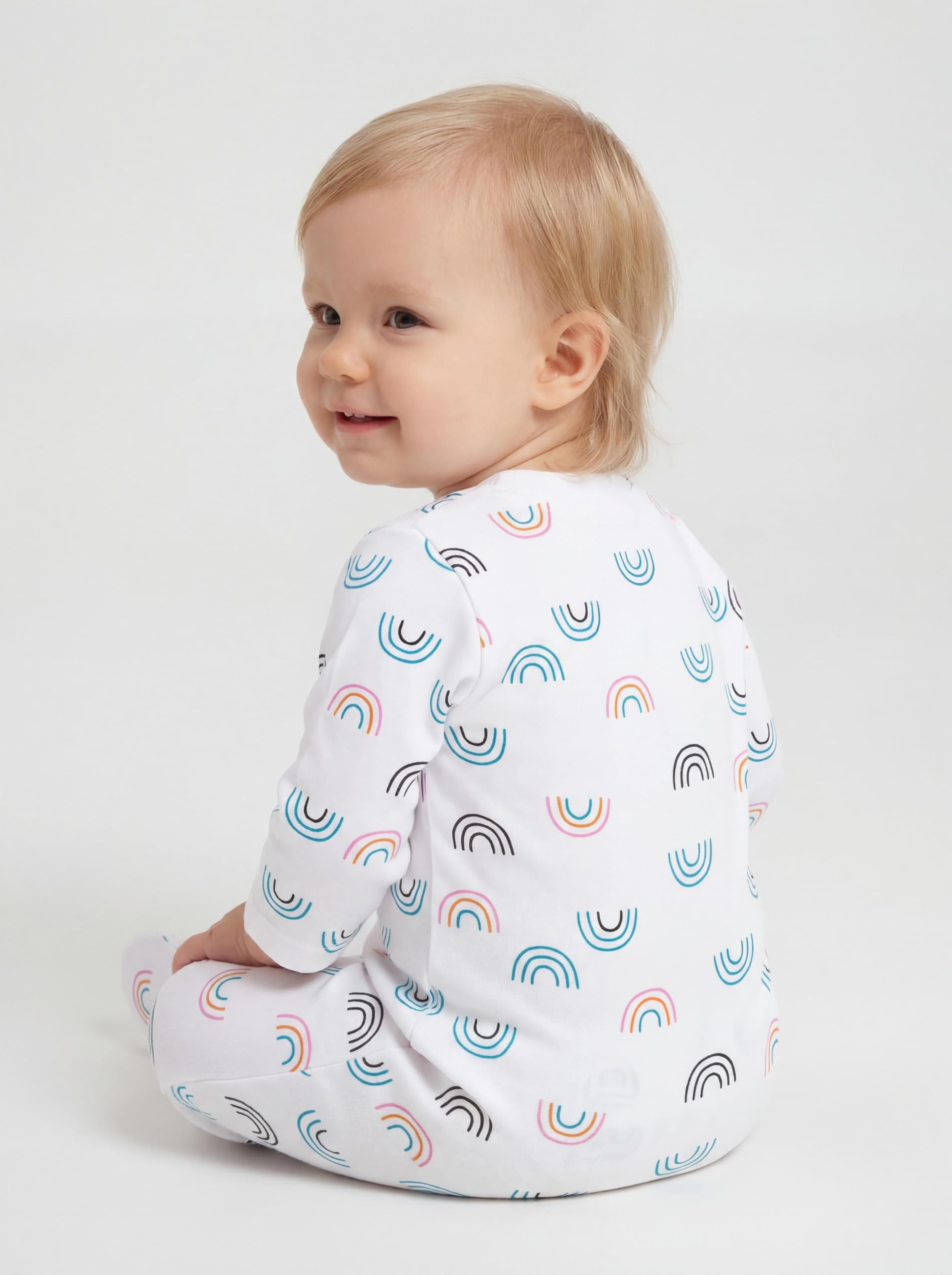 TupTam Baby Mädchen Schlafstrampler mit Fuß 3er Pack