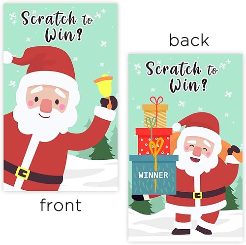 Miniatura 8 de Yangmics Direct Tarjetas de Navidad para raspar (paquete de 40) Juego de fiesta de Navidad para eventos festivos  grupos, niños y adultos  Boletos