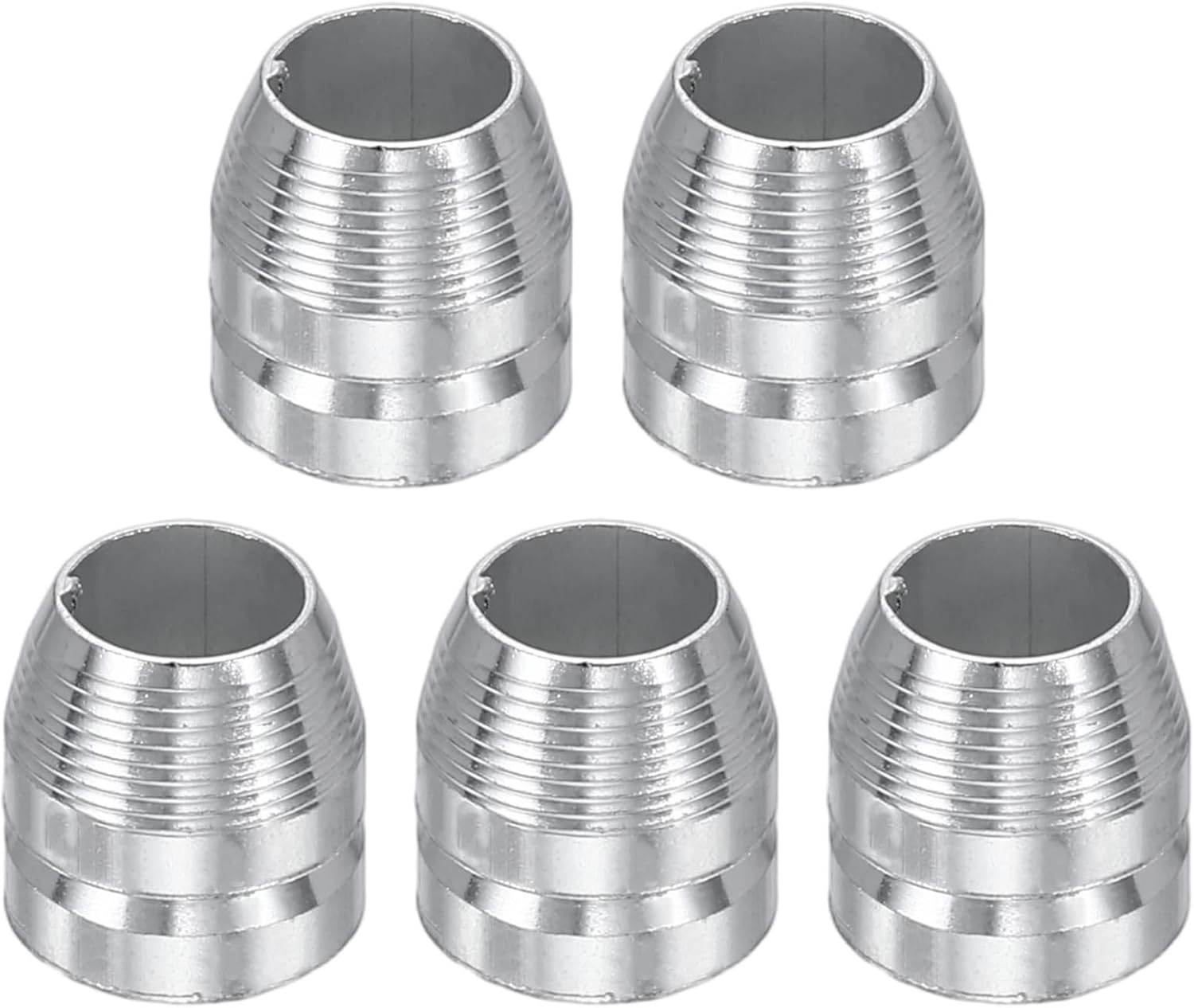 HARFINGTON 5pcs Round Axe Handle Wedge 10mm Bright Safety Metal Handle Wedges Hammer for Axe Claw Hammer Sledge, Silver