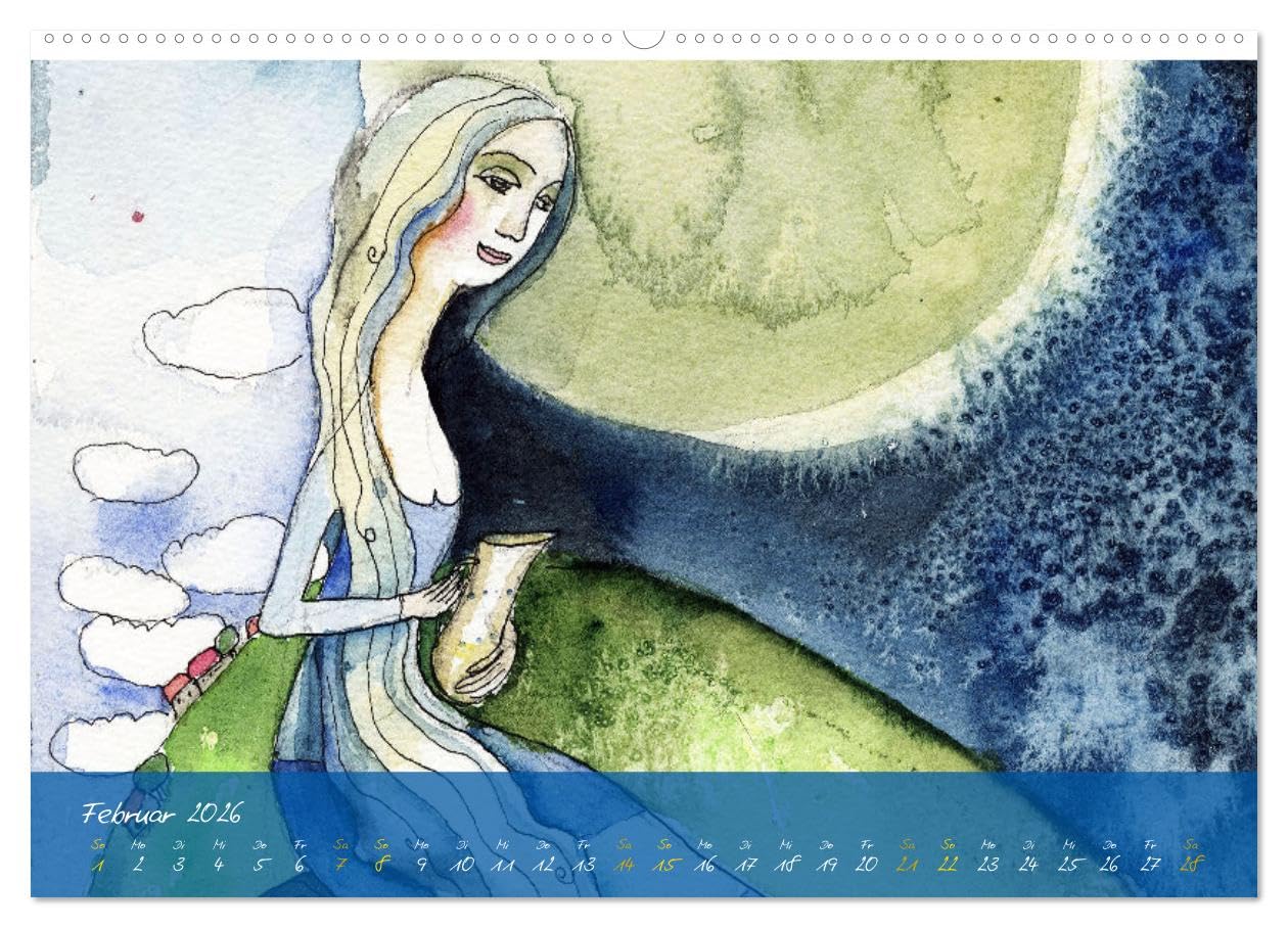 Im Wandel der Sterne (hochwertiger Premium Wandkalender 2026 DIN A2 quer), Kunstdruck in Hochglanz: 12 Sternbilder, meisterhafte Illustrationen (CALVENDO Kunst)