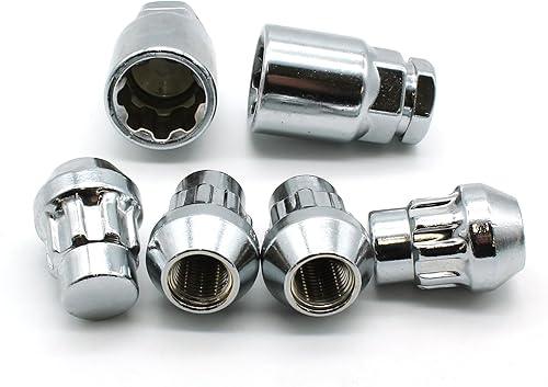 TEMO Juego de llaves antirrobo para rueda de 0.472 in x 1.25 pulgadas (4 + 2 llaves)