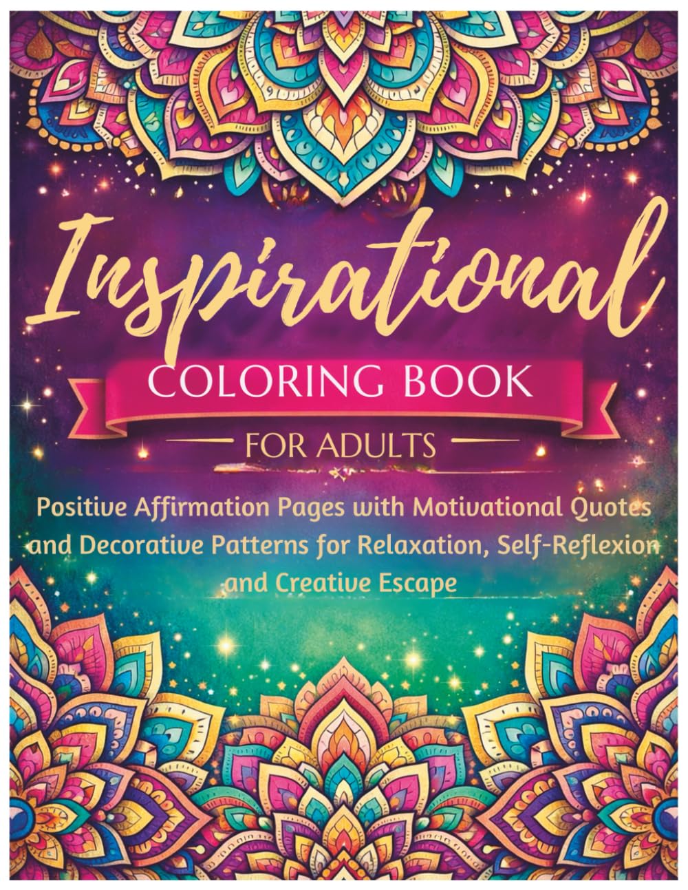 Inspirational Coloring Book for Adults Positive Affirmation Pages with Motivational Quotes and Decorative Patterns for Relaxation, Self-Reflexion and ... Calm and Personal Growth | Empowering Phrases