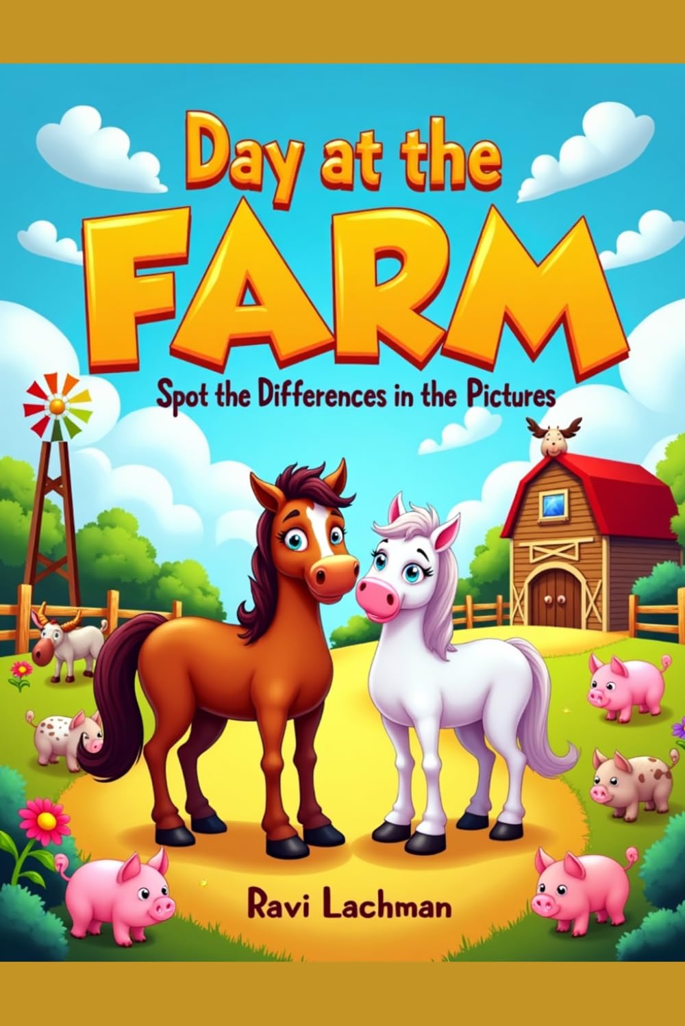 Day at the Farm Spot the Differences in the Pictures
