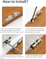 Vista 6 de Rodillo de tensión de doble bola ajustable de latón chapado en cromo de 2.756 in, pestillo sólido para yates marinos y casas rodantes, pestillo