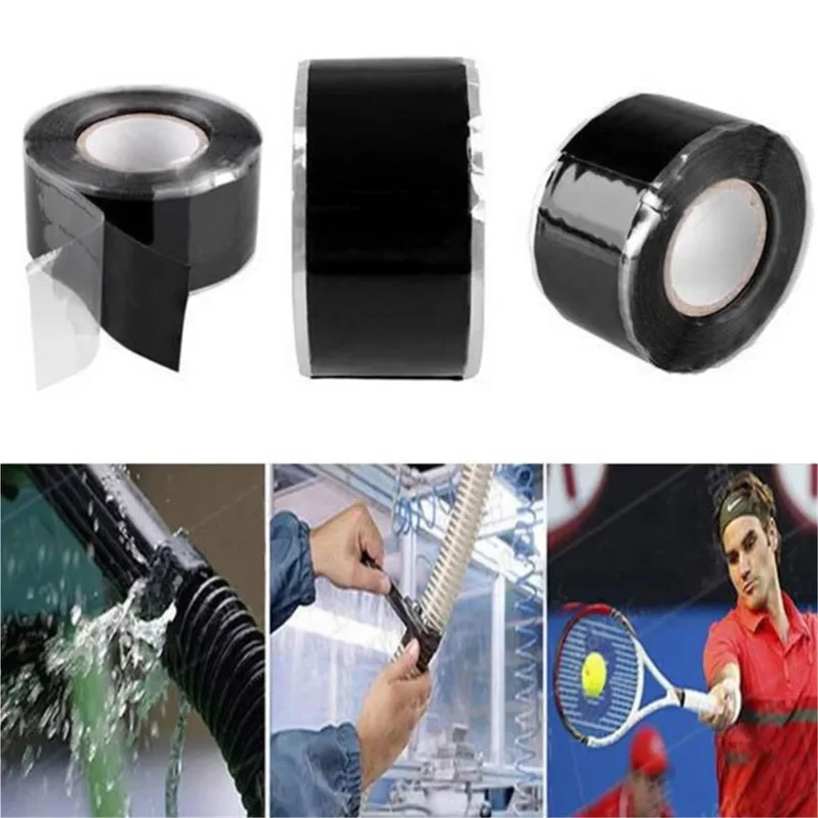 Cinta aislante autofusionable de caucho silicona