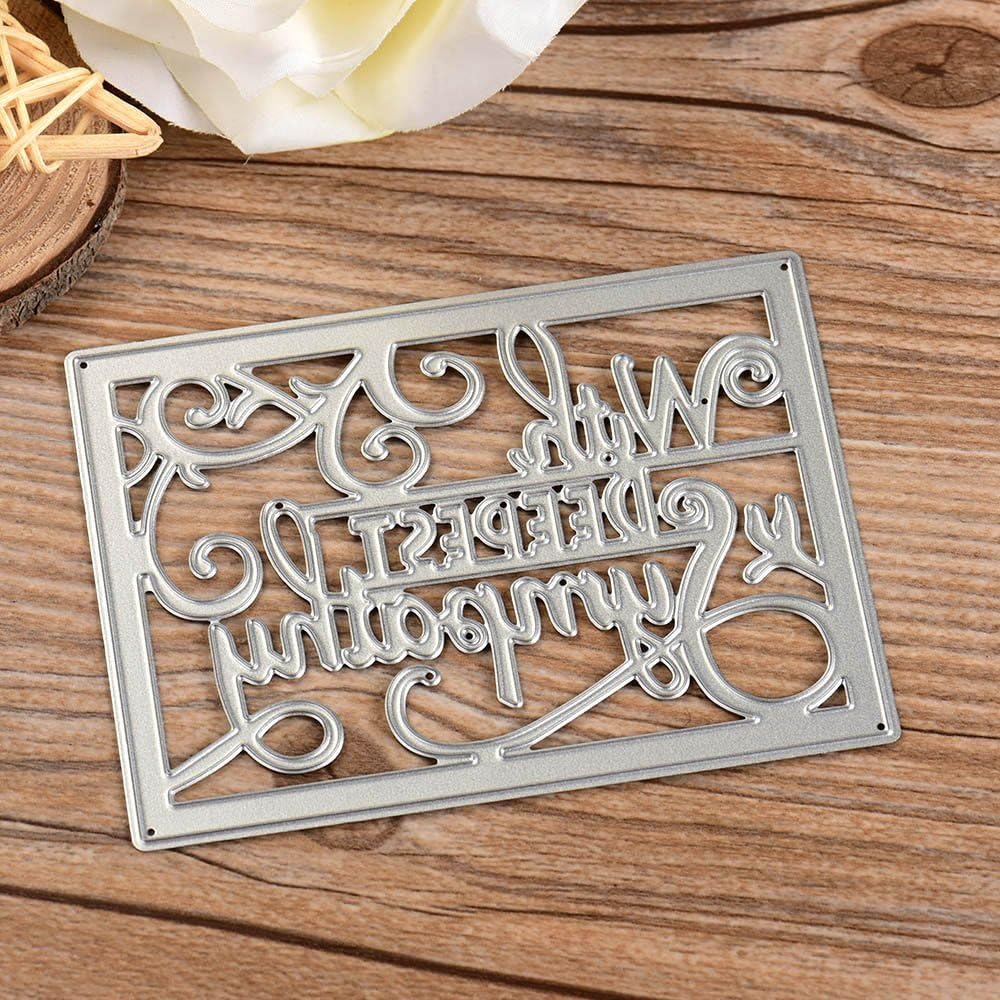 Kanpola Metal Cutting Dies Stencil DIY Scrapbooking Embossing Album Paper Card Craft Edie Cut Cutting Machine Craft Dies for Card Making cuts