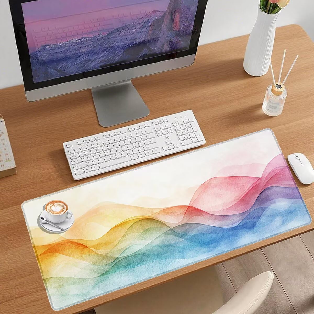 Prosta podkładka pod mysz duża podkładka pod mysz 1200 x 600 mm do gier akcesoria wodoodporna antypoślizgowa podkładka pod mysz ze szwami na krawędziach podkładka pod mysz akcesoria biurowe do biura