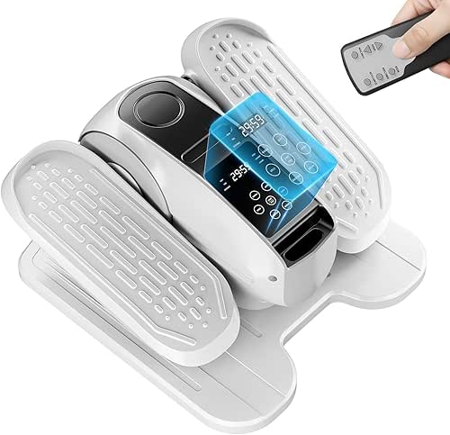 Under Desk Elliptical Exercise Machine, Mini Elliptical Leg Exerciser As