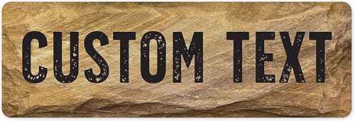 Miniatura 121 de Letrero Personalizado, Letrero de Calle Personalizado, 11 Colores de Fuente, 13 Estilos de Fuente, 4 Opciones de Agujeros, 22 Tamaños, 6x24 Madera