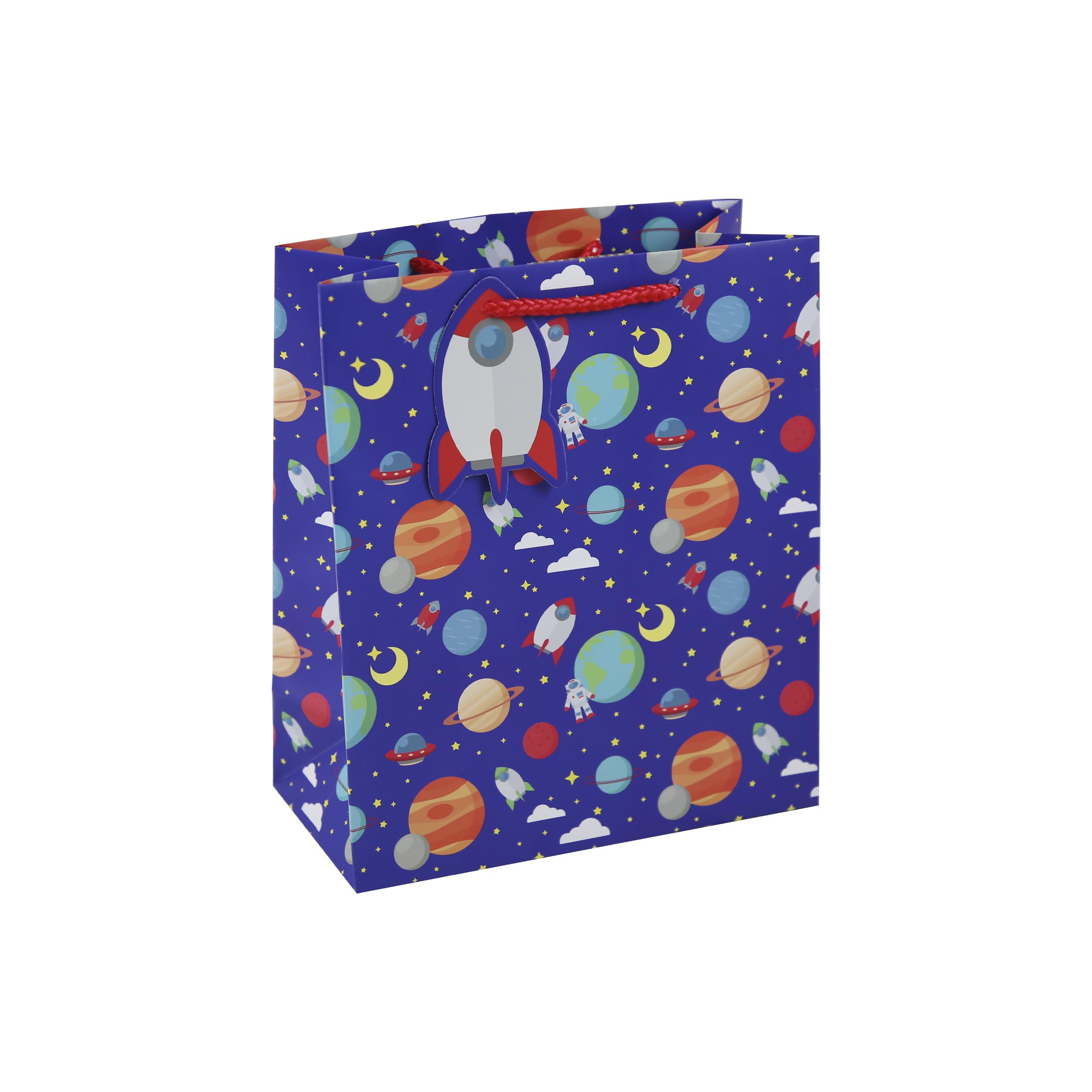 EurowrapEurowrap TCF Spaceman Medium Bag- Boys Gift Bag - Birthday Gift Bag - Party Favor