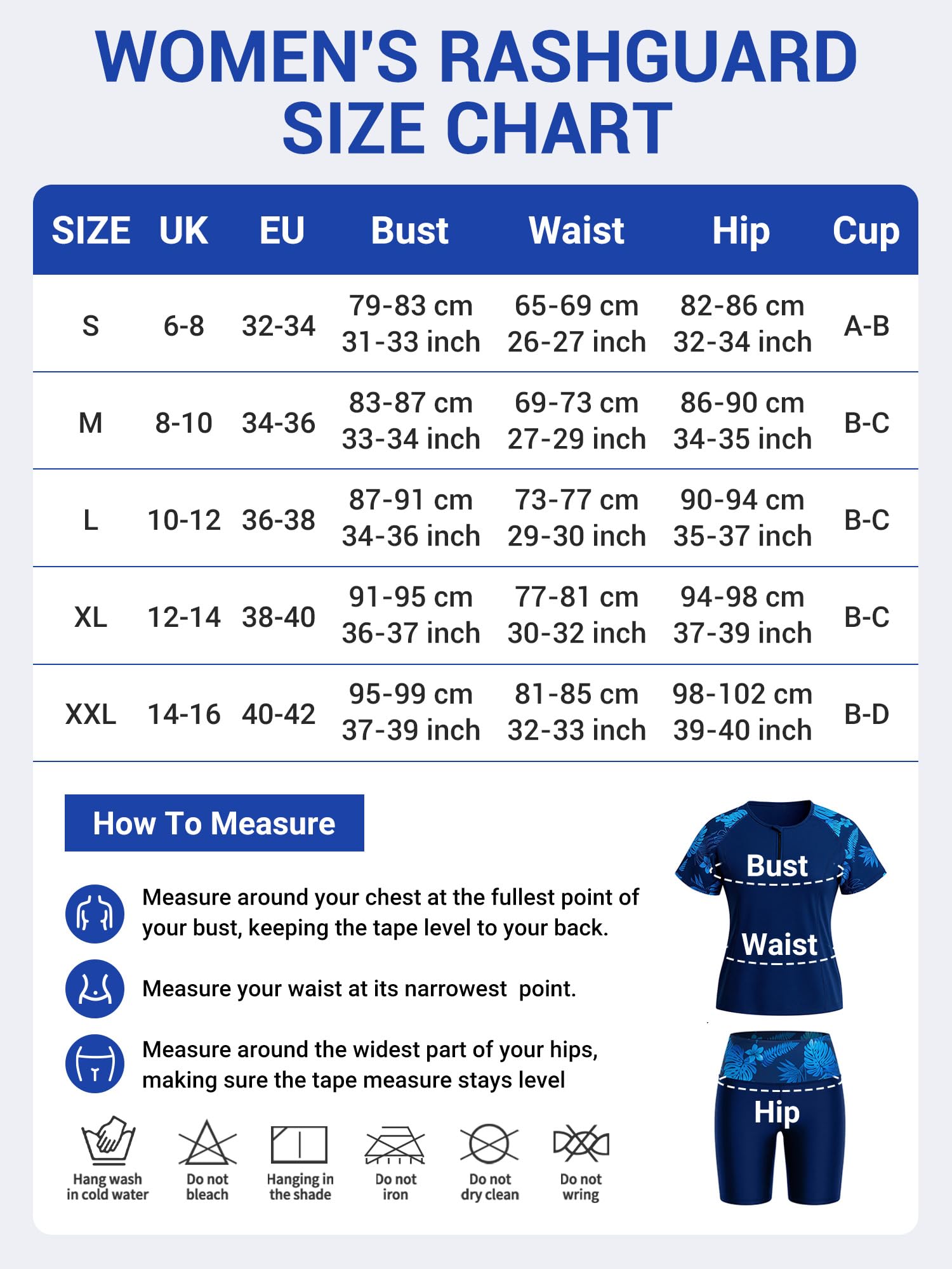 Owntop Conjunto de 3 piezas para mujer con camiseta de manga corta y bañador de secado rápido con protección UV para playa, natación, deportes acuáticos