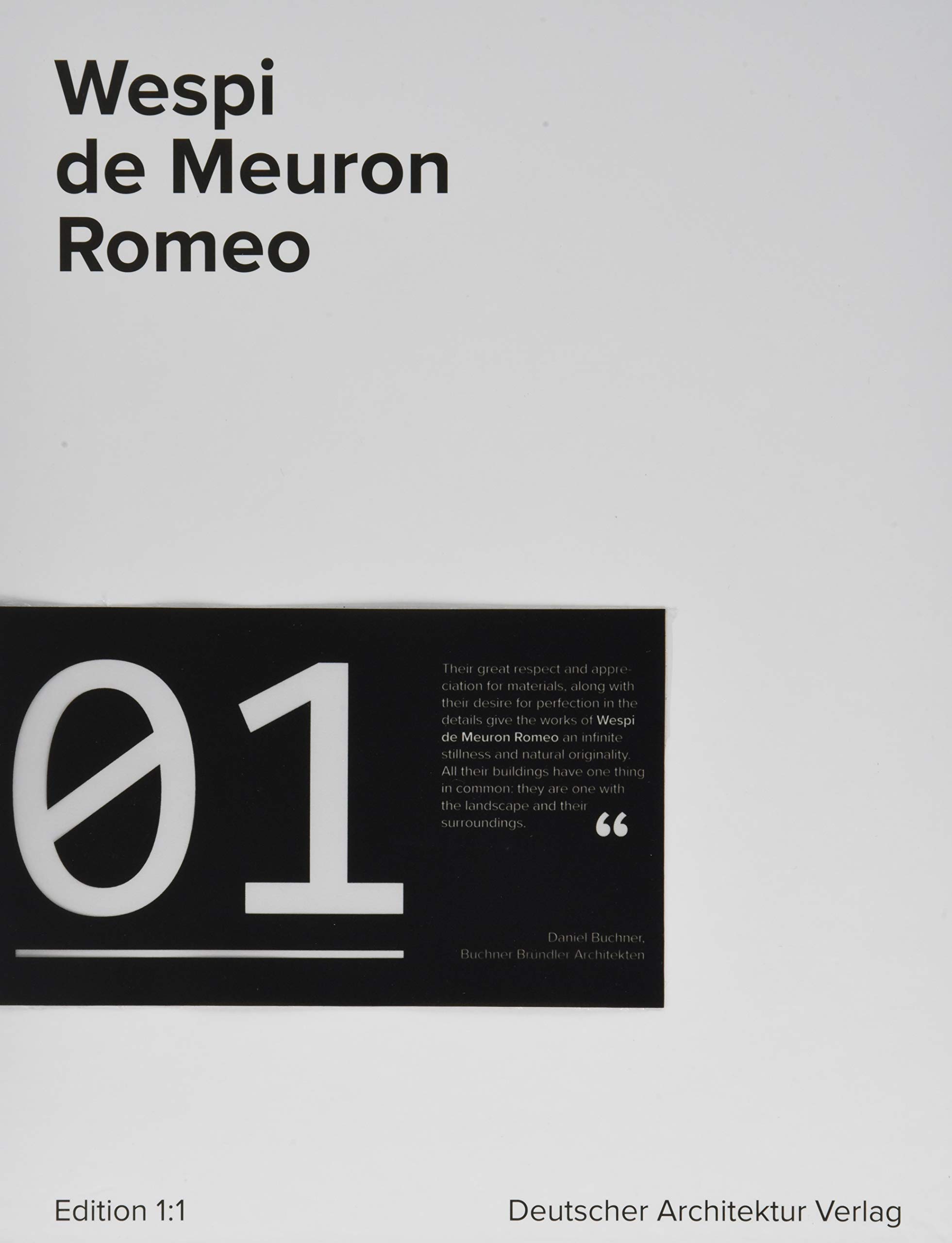 Wespi de Meuron Romeo album photos et plans de maison contemporaine