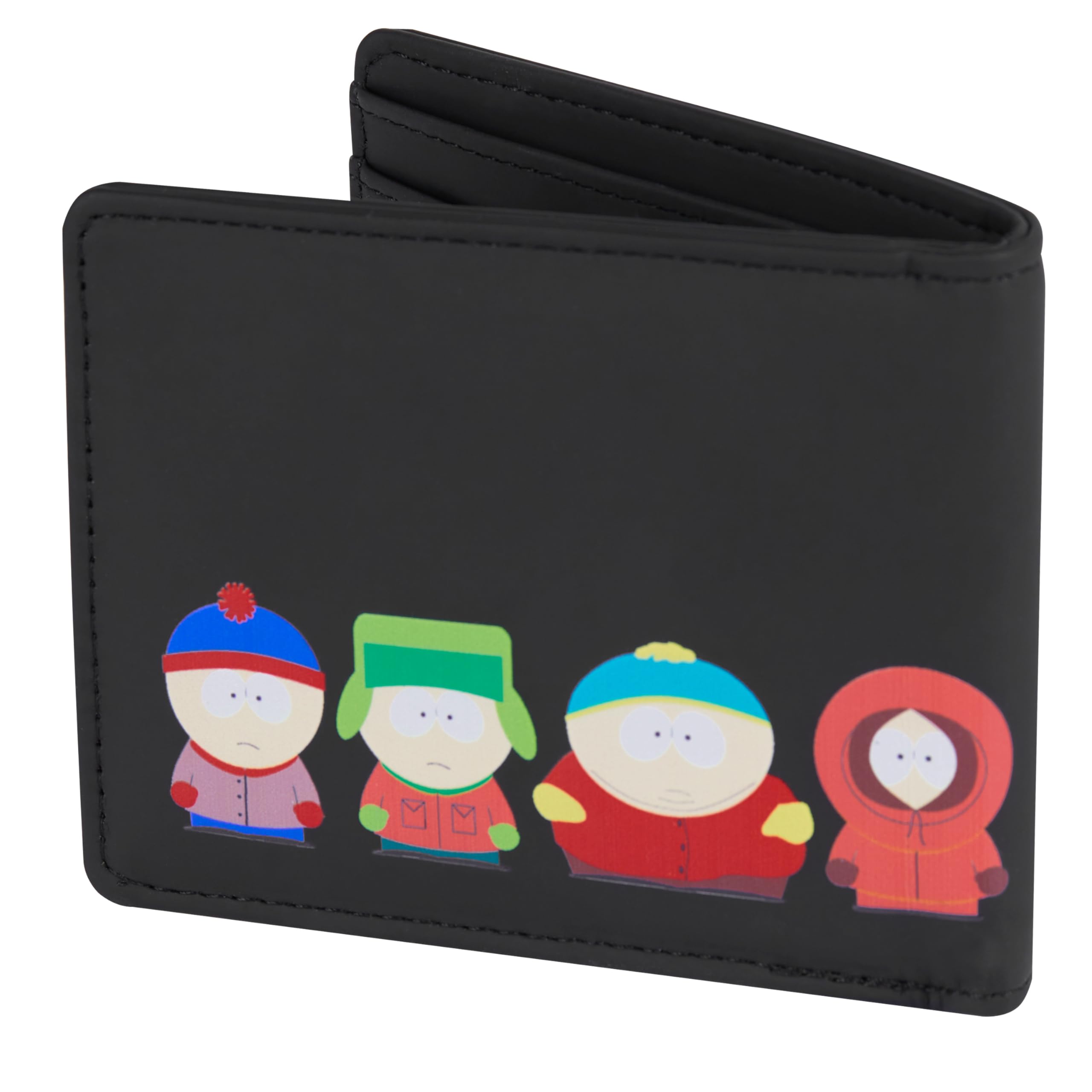 South Park Slim Wallet for Men & Teens with ID Window & Multiple Card Slots, Bifold Wallet Eric Cartman Funny Gifts for Men