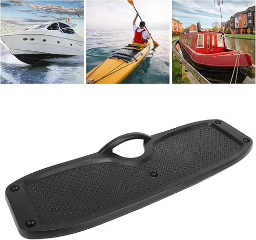 Miniatura 5 de Placa de montaje, ligera, resistente, ampliamente utilizada, soporte de motor fuera de borda PVC para bote de goma (negro)