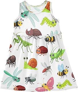 Black Ice Cream Chocolate Girls Dress Kids Toddler Casual Dresses Summer Dresses 2T-8T - Buy now