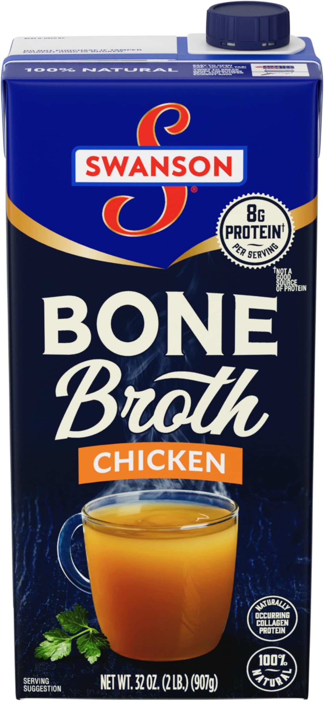 SWANSON S Chicken Bone Broth, 32 oz Carton