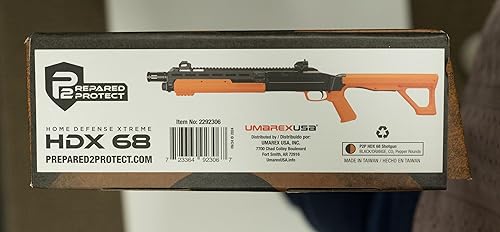 Miniatura 11 de P2P HDX menos letal escopeta de autodefensa calibre .68 rifle de aire redondo de pimienta