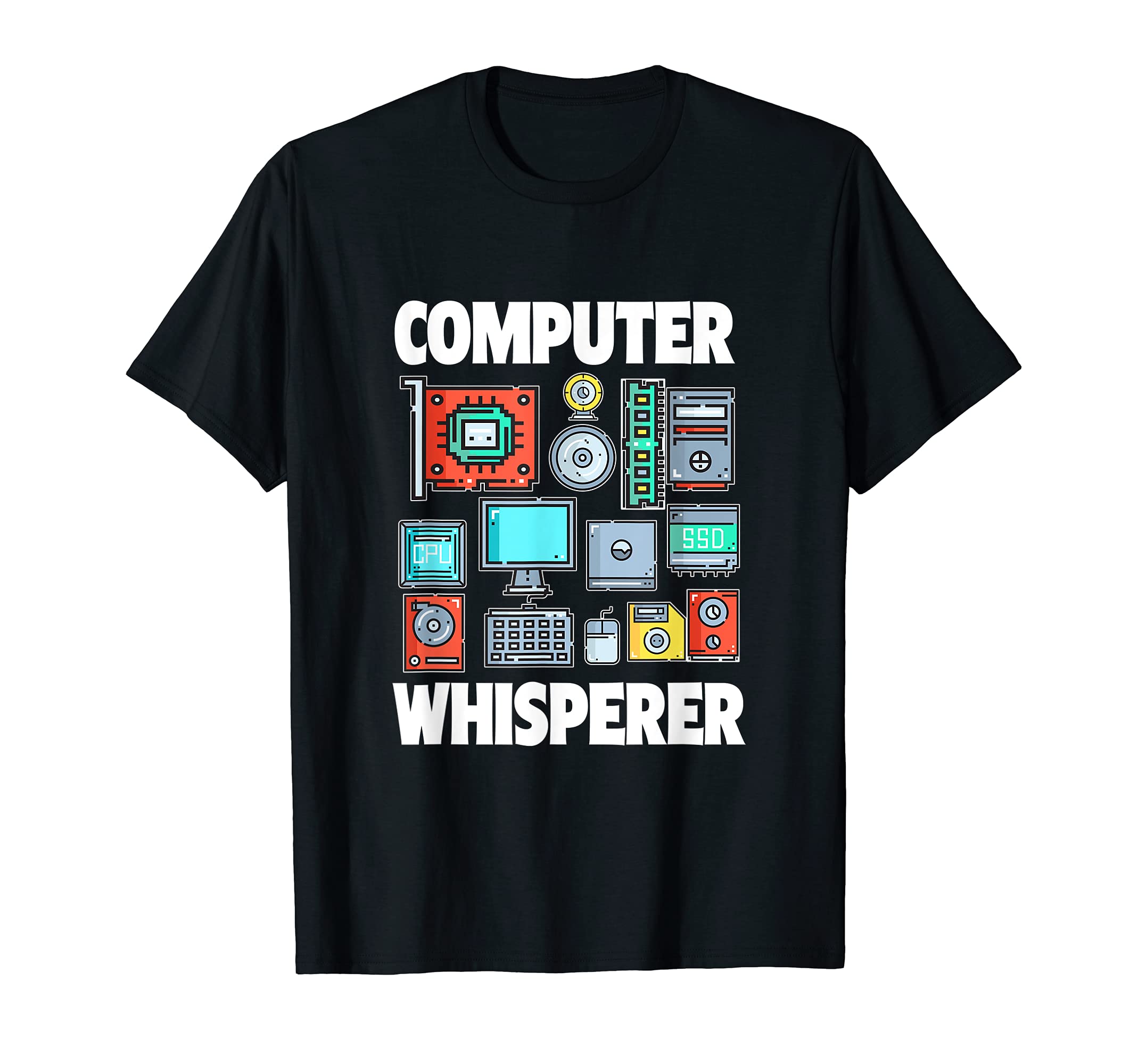 Funny Computer Whisperer Tech Support Computer Parts Novelty T-ShirtOEKO-TEX STANDARD 100