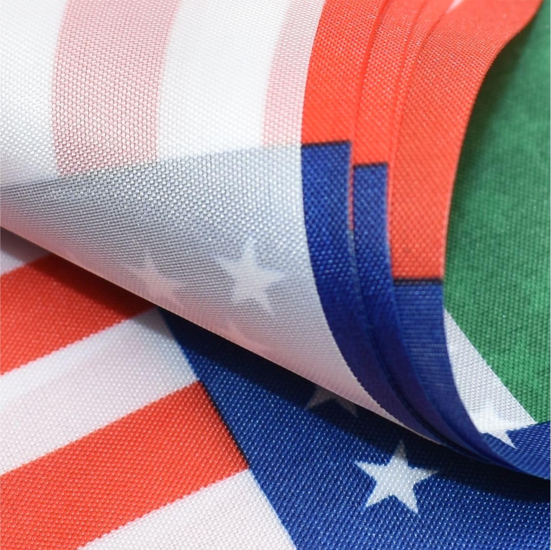 2 Pack American Italian Flag Banner, 60 Feet Friendship Garland, 40 Pieces, 5x8 Inch