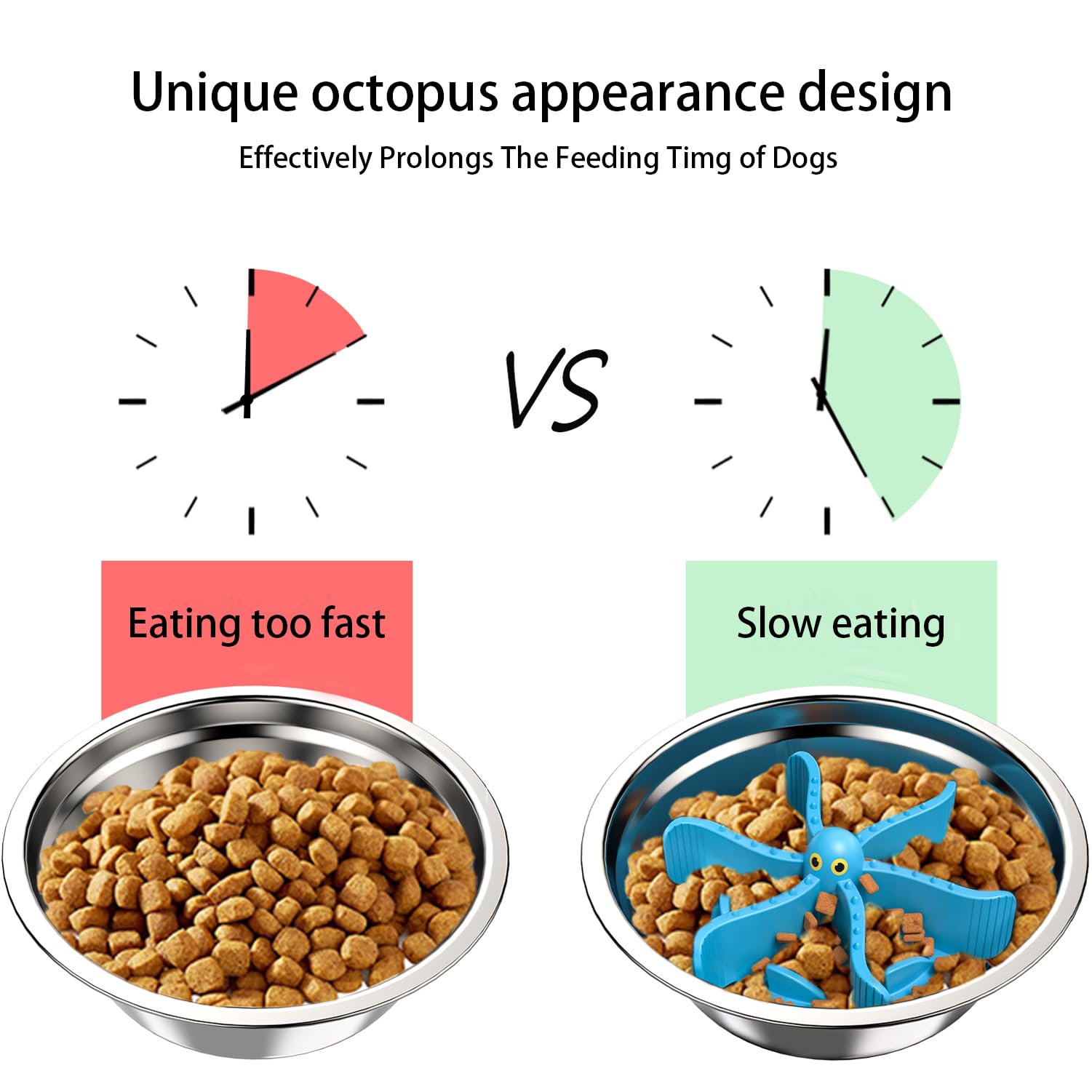 Slow Feeder Insert for Dog Bowl,Silicone Pet Food Slow Feeder(Cuttable),with Suction Cups for Large Breed and Medium Small Size Compatible with Regular Elevated Metal Glass Bowl - image 2