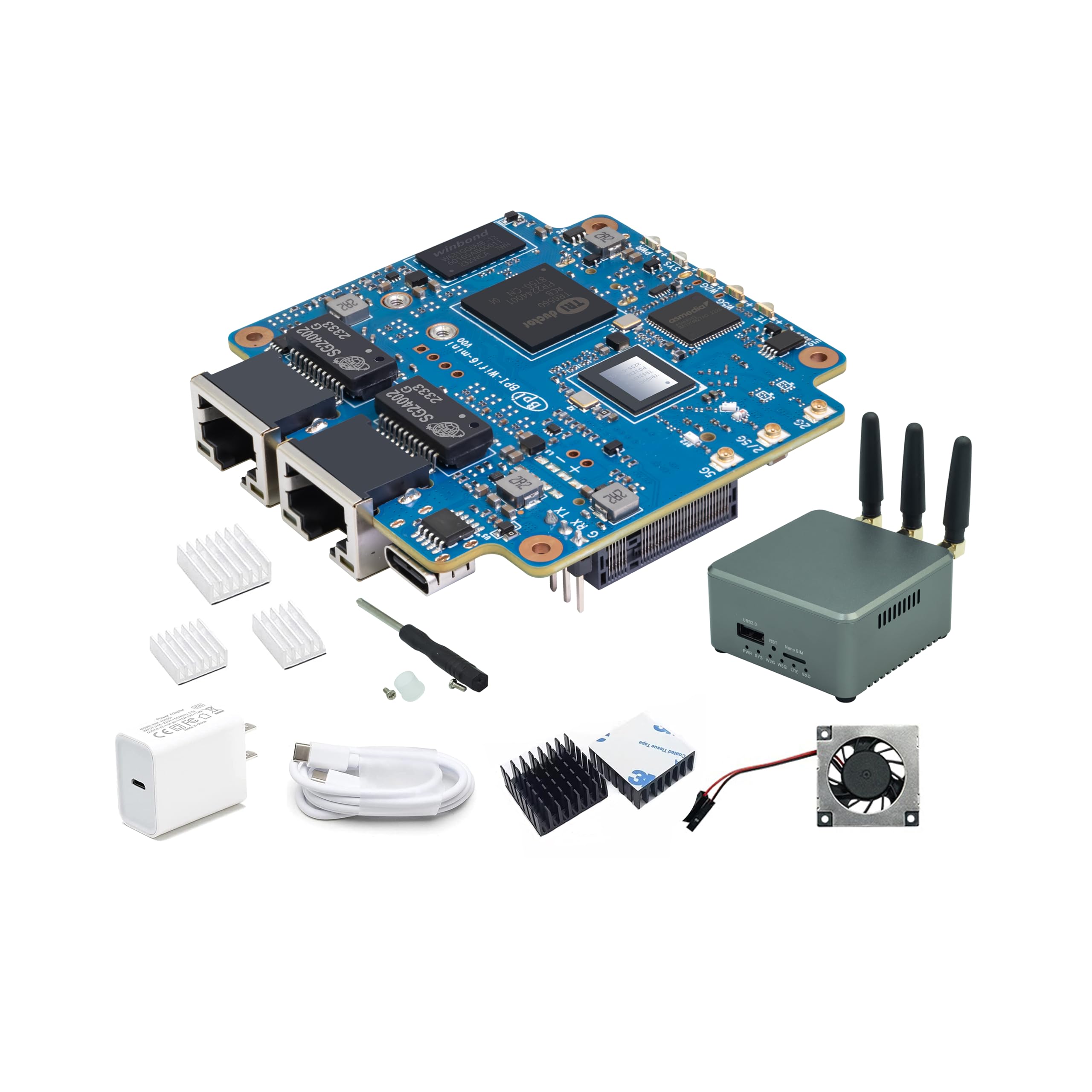 Amazon.com: WayPonDEV Banana Pi BPI-WiFi 6 Router OpenWRT Board