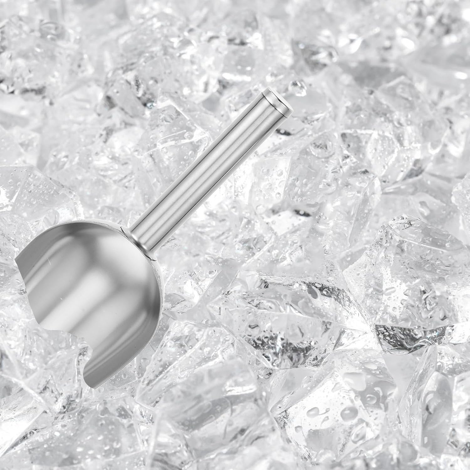 Stainless Steel Ice Tongs and Scoop for Household Use