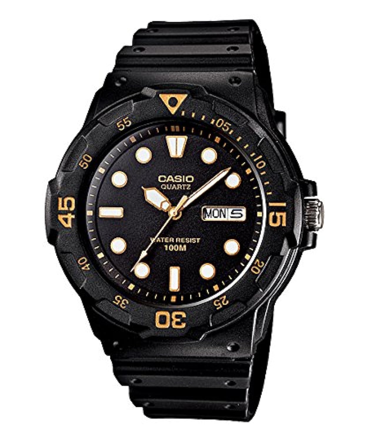 Marine Sport Watch for Men - Analog Resin Band - MRW-200H-1EVDF