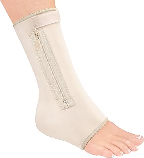 Compression Ankle Sleeve, Beige, Small