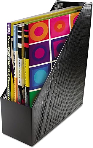 Artistic ART20004 Urban Collection - Archivador de metal perforado, 3 12 x 10 x 11 12, color negro